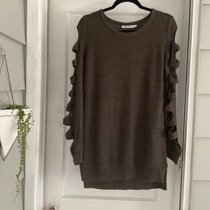 Moss Green Tunic Sweater